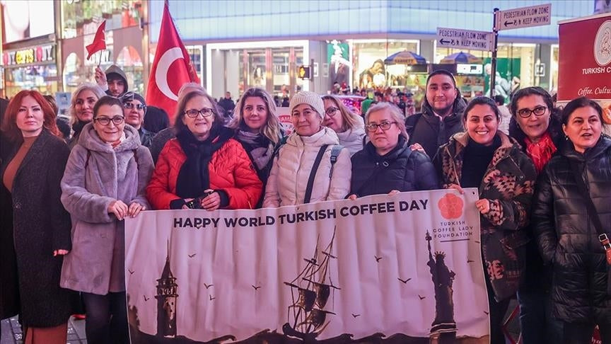 World Turkish Coffee Day celebrated in Times Square in New York