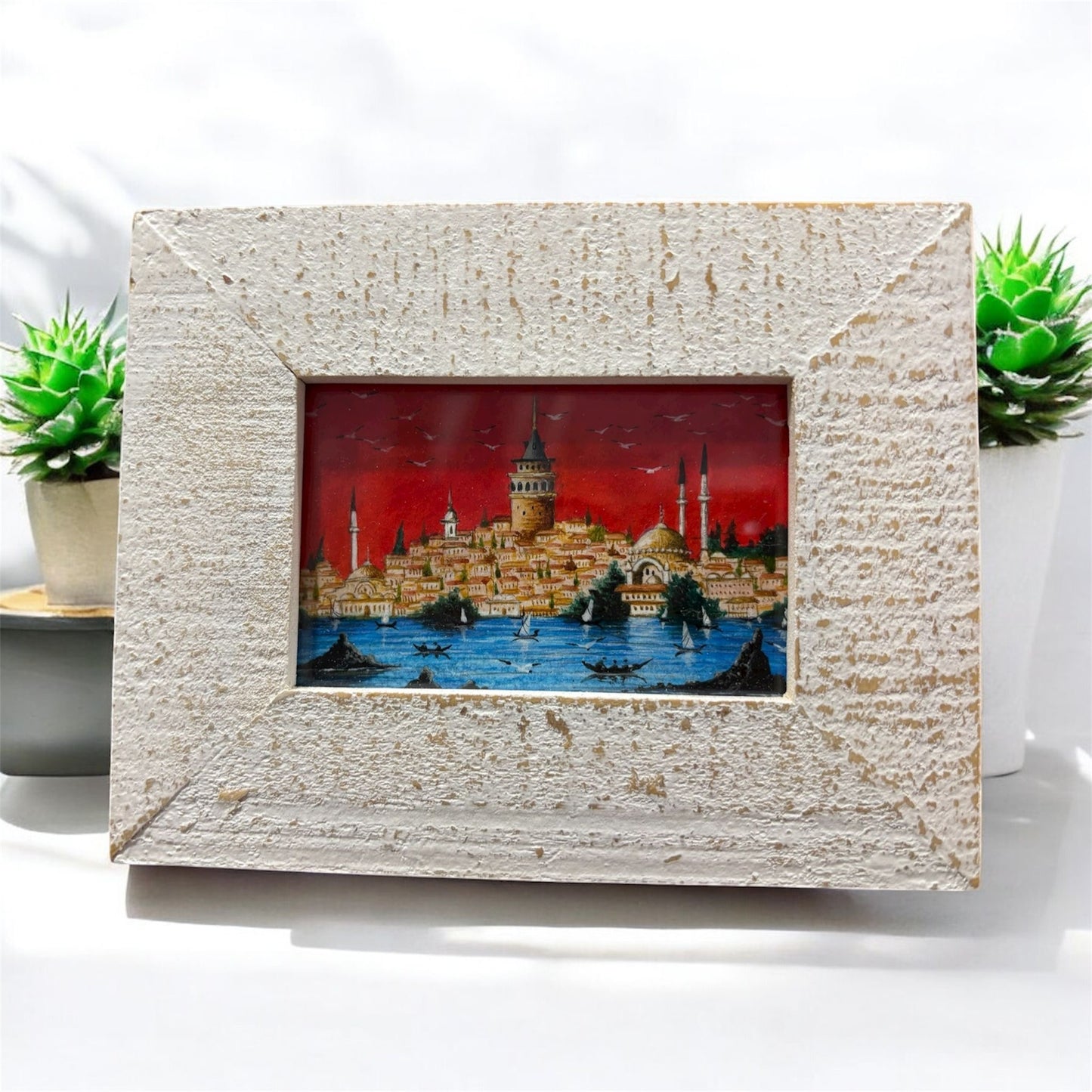 “Galata Dreams” – Miniature Framed Artwork by Hasan Kale