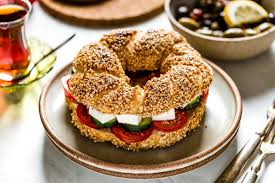 Turkish Bagel with Feta Cheese & Salami