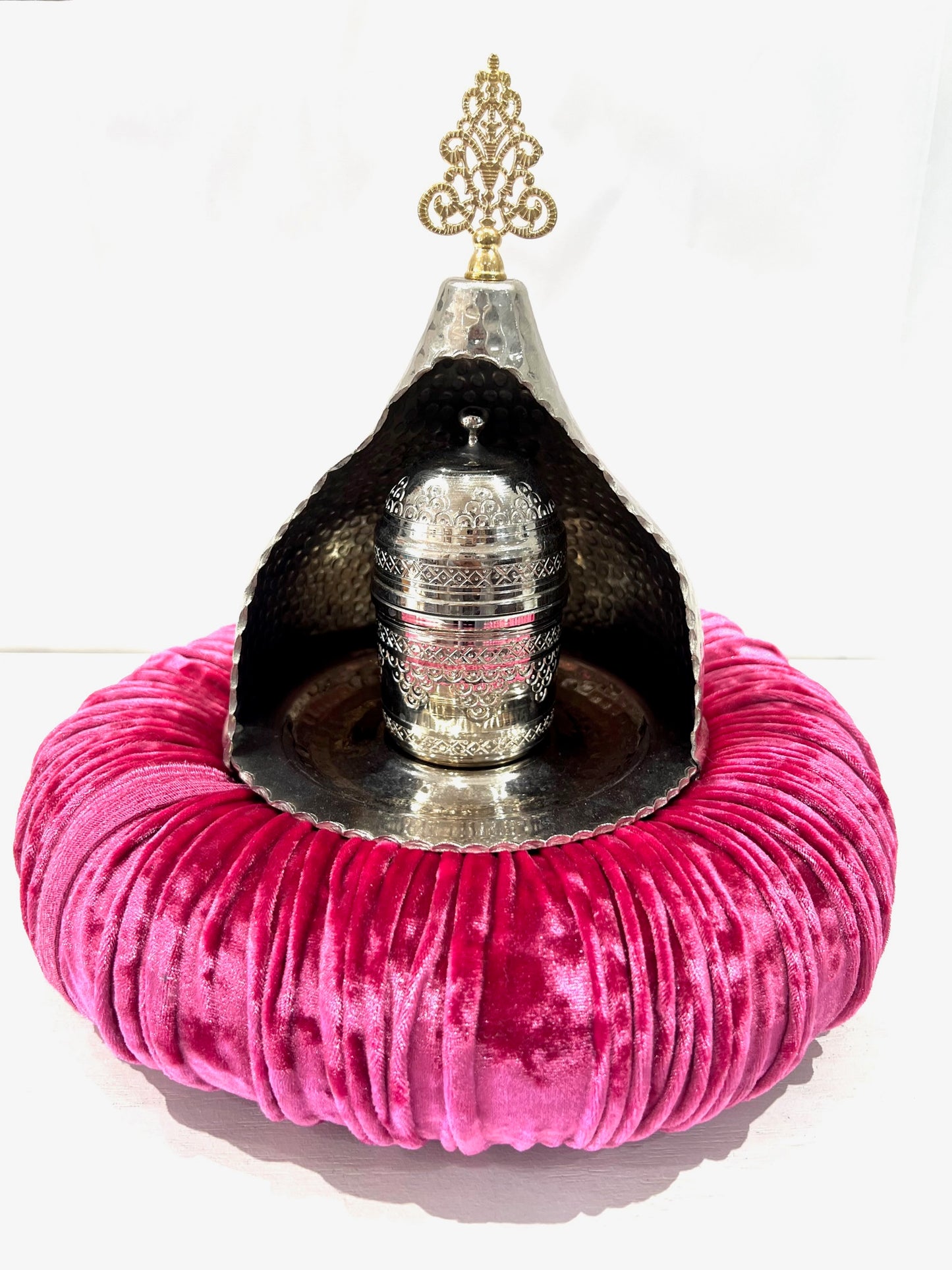 Authentic Turkish Coffee Set with Colorful Tray